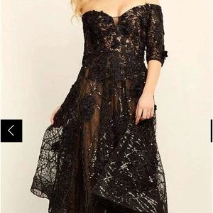 Size 10 Jovani three quarter length sleeve lace dress. NWT!